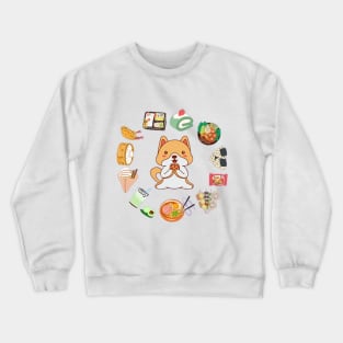 Cute Greedily Squirrel Crewneck Sweatshirt